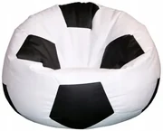 JAKS Sedací vak futbalová lopta bielo čierny
