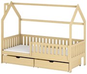Posteľ Domček Natan 90x200 borovica