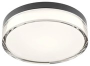 Redo 01-3735 - LED Stropné svietidlo FRISBI LED/12W/230V 3000/4000K IP44 čierna