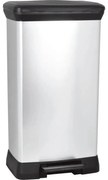 Curver Odpadkový kôš DECO BIN 50L, strieborný