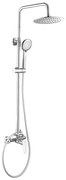 Kuchinox Sagra, sprchová súprava s ručnou a hlavovou sprchou, chrómová, LAV-PQR_00OB