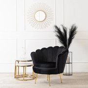 PROXIMA.store - Glamour kreslo ANGEL FARBA: čierna