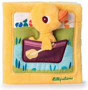 Lilliputiens - textilná knižka - Káčer Gaspard na farme