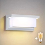 Brilagi - LED stmievateľné vonkajšie nástenné svietidlo BRICKY 1xE27/6W/230V 2700-6500K IP54 biela