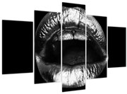 Obraz - Lesklé pery (150x105 cm)