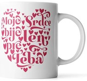 Sablio Hrnček Moje srdce bije len pre Teba - 200 ml - espresso