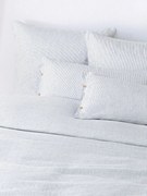 Ľanová obliečka na paplón's vypraným vzhľadom a's jemnými pruhmi Rinna