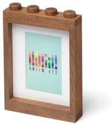 Fotorámik z tmavo moreného dubového dreva LEGO® Wood