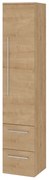 Mereo Bino, kúpeľňová skrinka vysoká 163 cm, pravá, dub Arlington, MER-CN628