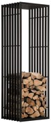 Stojan na palivové drevo Irving 40x50x150, kov čierny matný