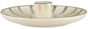 Ib Laursen Porcelánový svietnik Grey stripes