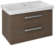 Sapho Sapho, THEIA Umývadlová skrinka 75,6x50x44,2cm, 2x zásuvka, borovica rustik, TH080-1616