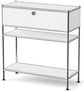 Kovová konzola »CN3 Slim Line« so zásuvkou, biela