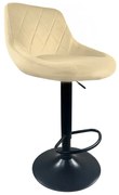 Barová stolička KAST béžová/čierna