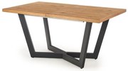 Jedálenský stôl Massive, dub / čierna