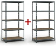 Policový regál 1+1 ZADARMO, 1790x900x500 mm, nosnosť 175kg