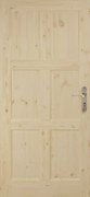 ORKAN Interiérové dvere 90 L, 950 × 1 985 mm, masívne drevo, ľavé, borovica, plné