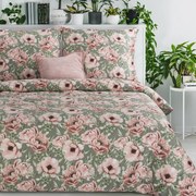 SATÉNOVÉ OBLIEČKY SPRING53 160X200 CM, 2 KS 70X80 CM KVETY