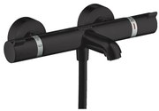 Hansgrohe Ecostat Comfort, termostatická vaňová batéria, čierna matná, HAN-13114670