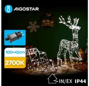 Aigostar-LED Vonkajšia dekorácia LED/3,6W/31/230V 2700K 90/45cm IP44 sob so sánkami