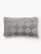 Zamatový poťah na vankúš so štruktúrovaným vzorom Sina