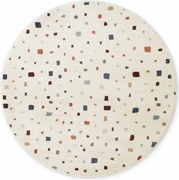 Koberec Hanse Home ADVENTURES RUNNY SQUARES krémový kruh