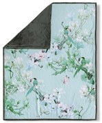 Zelená obojstranná deka Descanso Shi, 130 x 160 cm