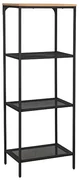 Kovový regál LEX B 50x36x136 cm čierny