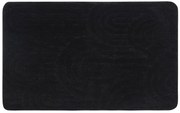 Aqualine Aqualine, RIST kúpeľňová predložka, 50x80cm, 100% polyester, protišmyk, čierna, NI8591