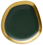 Vibrations dezertný tanier tmavozelený Ø21 cm