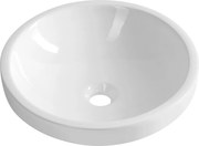 Aqualine Aqualine, ROLA keramické umývadlo zápustné, priemer 41cm, biela, NP545