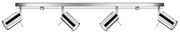 Bodové svietidlo Ring, 4x chrómové kovové tienidlo, (možnosť polohovania)