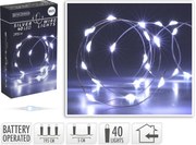 Vánoční LED světelný řetěz BINES 195 cm studený bílý