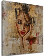 Elegantný obraz ženy Pôvabná múza