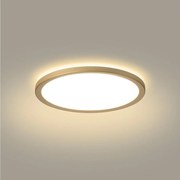 Brilagi - LED kúpeľňové svietidlo ULTRA SLIM LED/12W/230V pr. 22,5 cm zlaté IP54