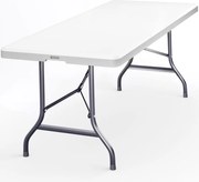 Bufetový stôl  KAMIL sklápateľný, 76x183x74cm, biela Casaria