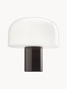 Stmievateľná stolová lampa z opálového skla Bellhop