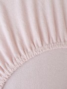 Froté plachta do postieľky 70 × 140 cm - staroružová