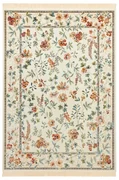 Krémový koberec z viskózy 160x230 cm Oriental Flowers – Nouristan