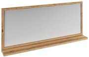 furniture-nabytek.cz - Masívne kúpeľňové zrkadlo Sydney z divokého duba, olejované, hnedé – 138×60 cm