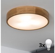 Brilagi - LED Stropné svietidlo CARVALHO 3xE27/60W/230V dub pr. 47,5 cm BG0738