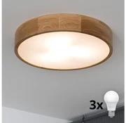 Brilagi - LED Stropné svietidlo CARVALHO 3xE27/60W/230V dub pr. 47,5 cm BG0738