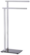 WENKO 22090100 - Stojan na uteráky LAVA 42x81 cm nerez/strieborná/čierna