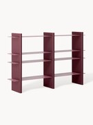 Regál's kovovými prvkami Rami