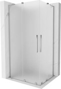 Mexen Velar L Duo posuvný sprchový kút 100 x 90 cm, mráz, chróm - 871-100-090-02-33-01
