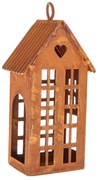 Kovový svietnik Rustik House, 5 x 6,5 x 15 cm, 15 cm