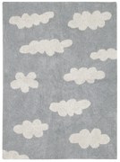 Lorena Canals, Pre zvieratá: Prateľný koberec Clouds Grey, 120x160, šedá, detská izba