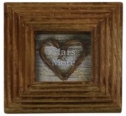 Štvorcový fotorámček z mangového dreva - 19 * 2 * 19cm