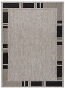Koberec SIZAL FLOORLUX 20195 strieborný / čierny