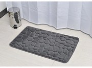 Predložka do kúpeľne Stones, 50x80 cm, grafitová